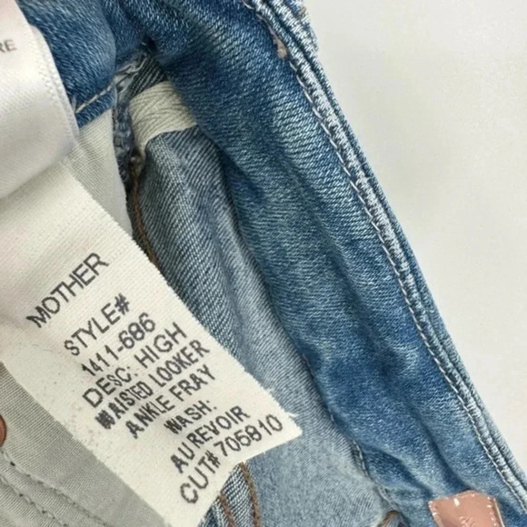 Mother High Waisted Looker Ankle Fray Size 26 B2023 - Picture 7 of 8